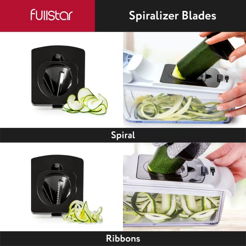 Introducing the Fullstar Vegetable Chopper — Spiralizer Vegetable Slicer —  Onion Chopper with Container, by EasyLife